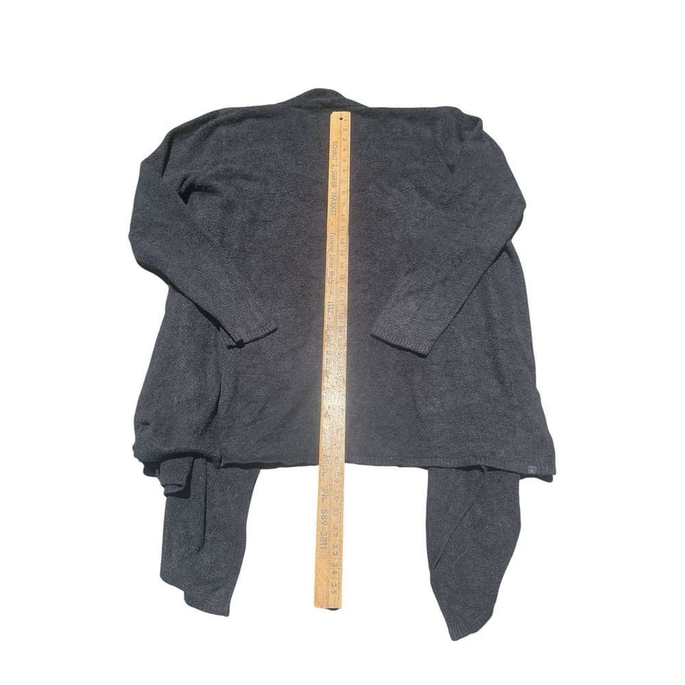 Barefoot Dreams Black CozyChic Lite Island Wrap Lounge Cardigan Size 2X XXL Soft - Picture 6 of 7